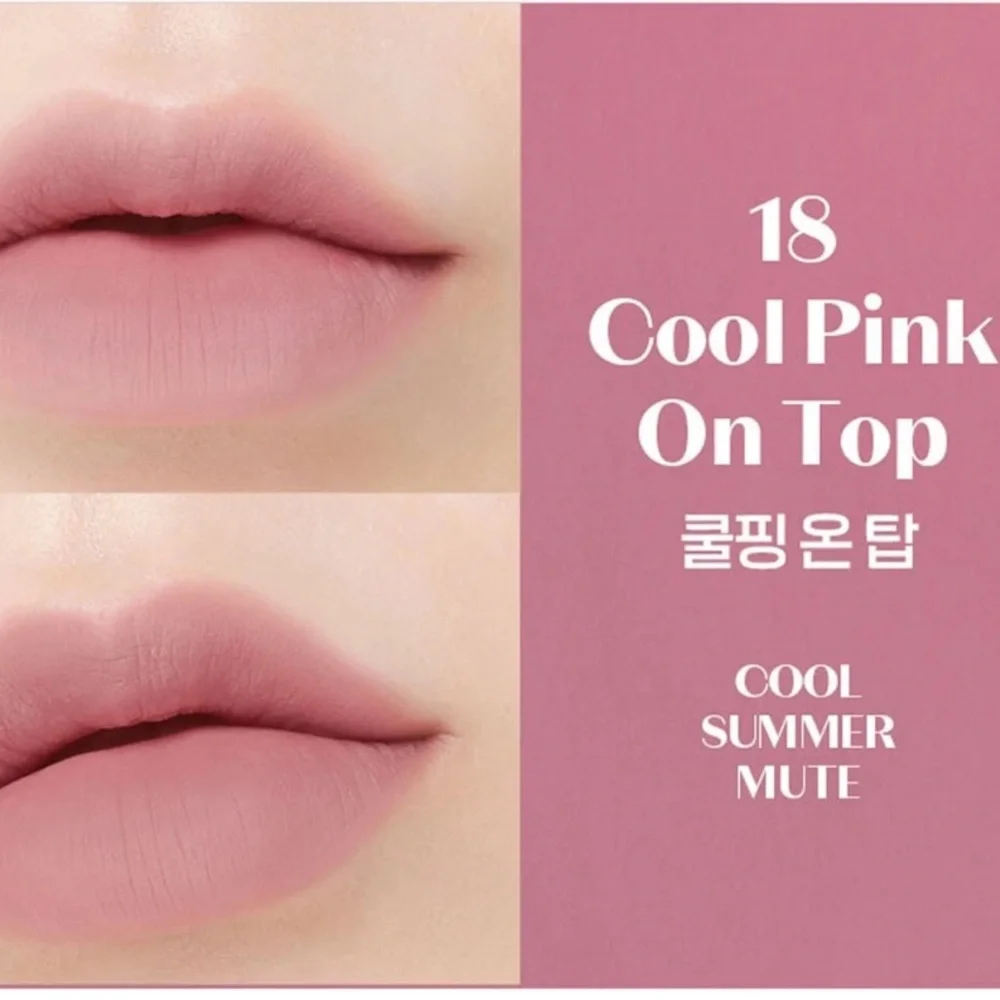 💎 K-Beauty Korean ETUDE Fixing Lip Tint Color #18 Cool Pink On Top Hydro Matte